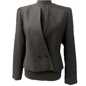 Vintage 1980’s Sasson Black Cropped Jacket Blazer Women’s 8